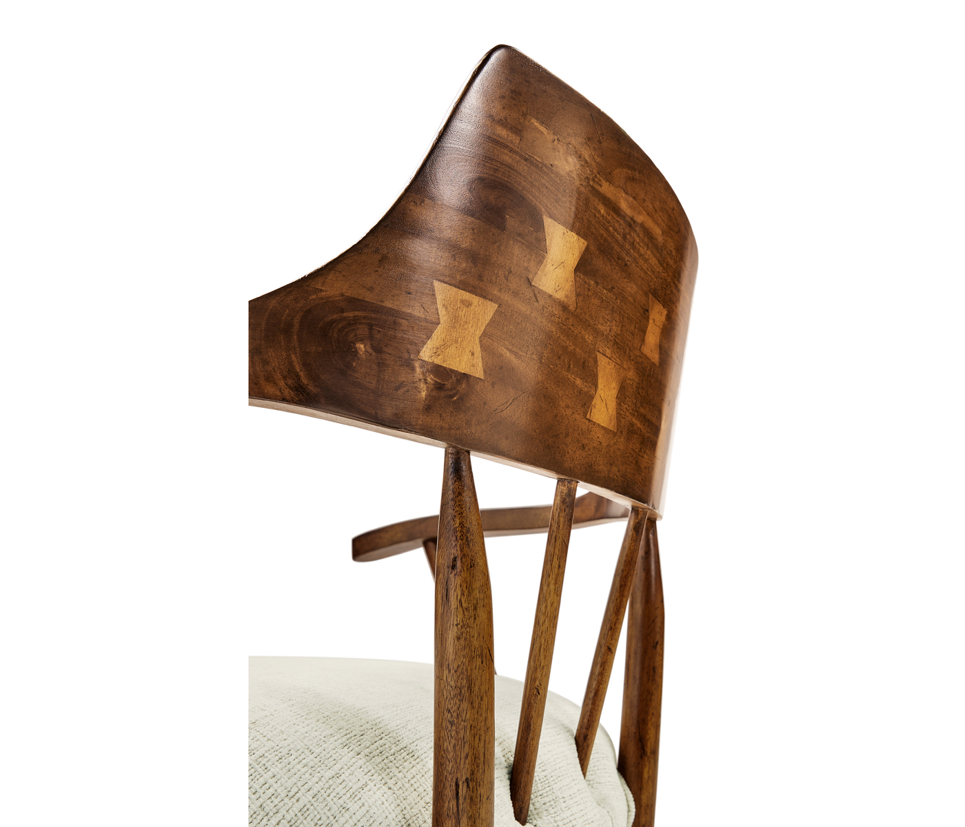 Casual Walnut Captains Chair