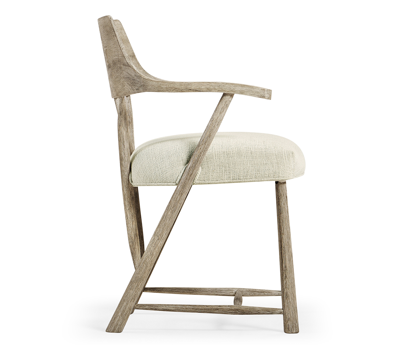 Traditional Grey Oak Captains Chair