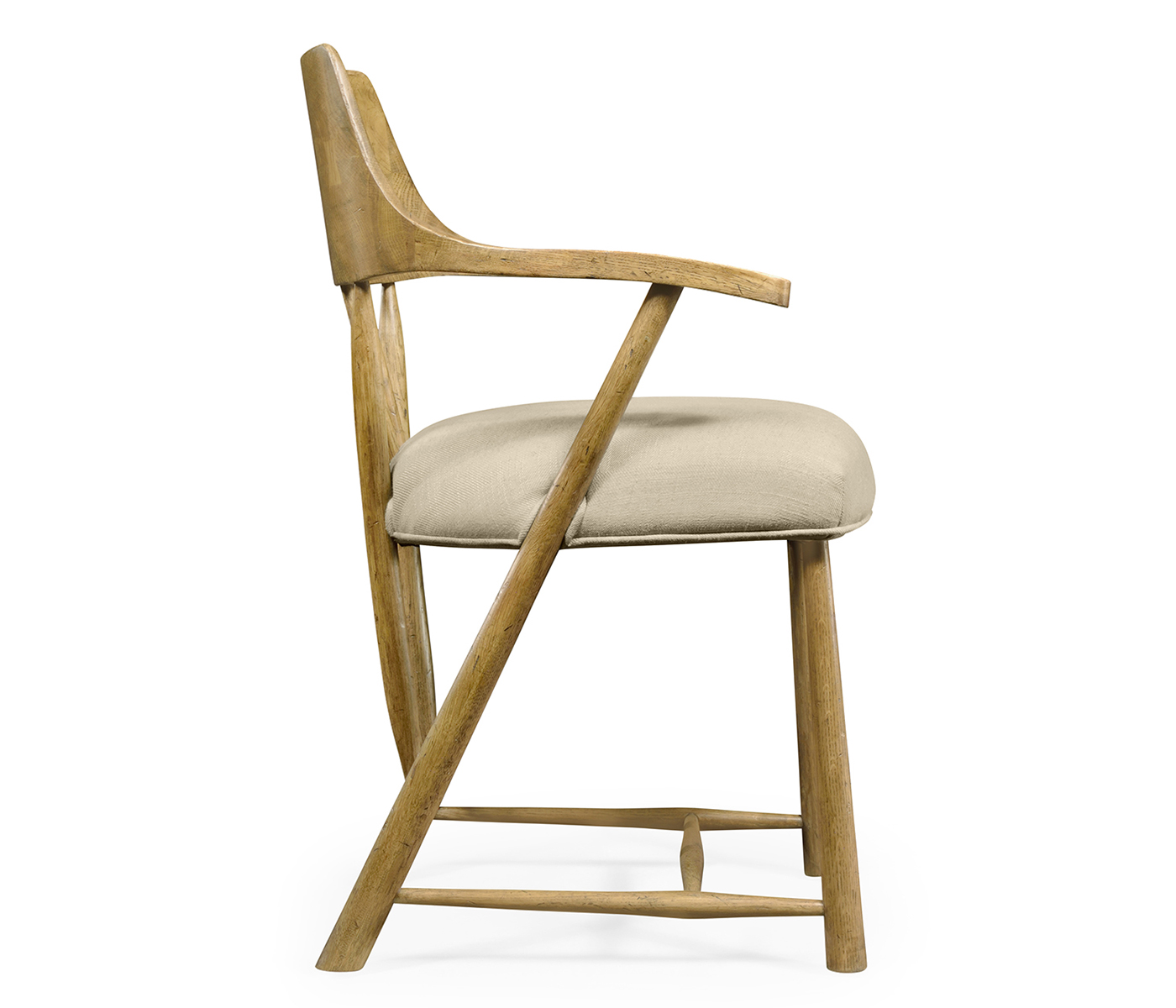 Traditional Natural Oak Captains Chair