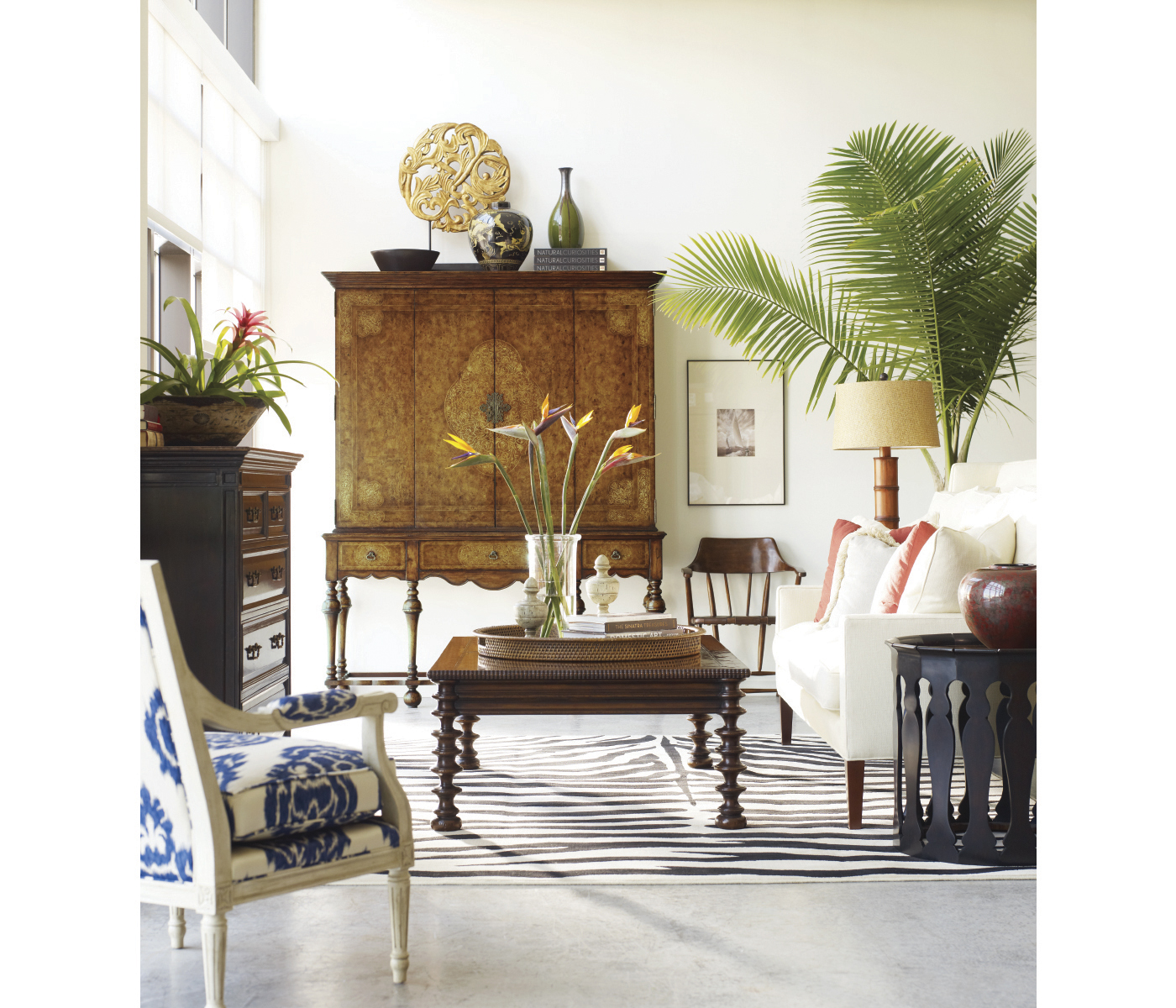 Casual Rustic Grey Captains Chair