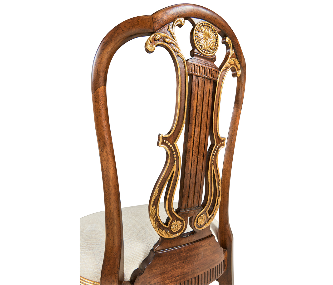 Buckingham Gilded Lyre Back Side Chair