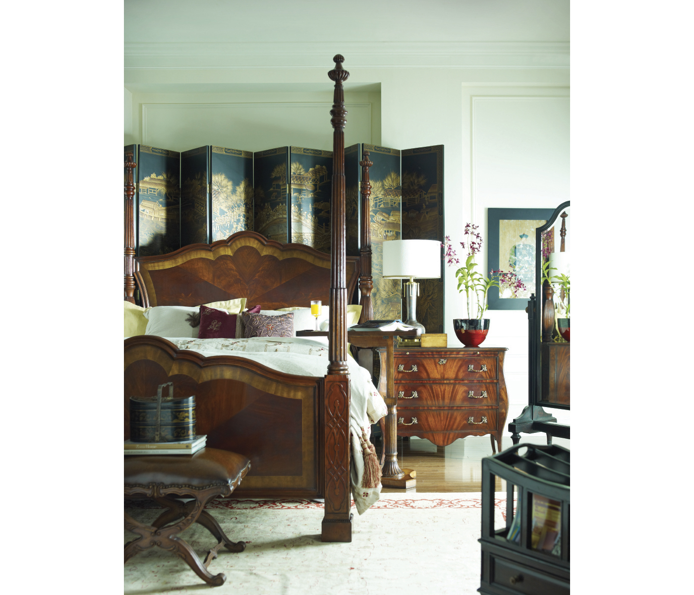 Neo-classical X-frame Stool