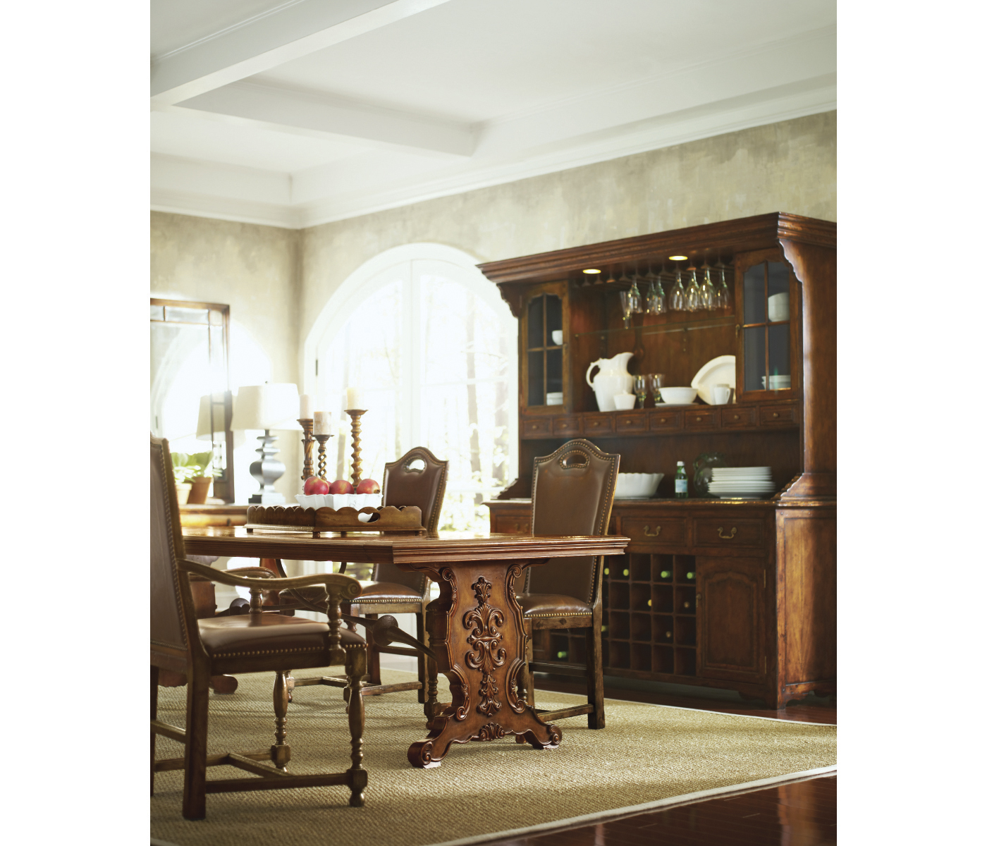 Pair of Twisted Light Walnut Candlesticks