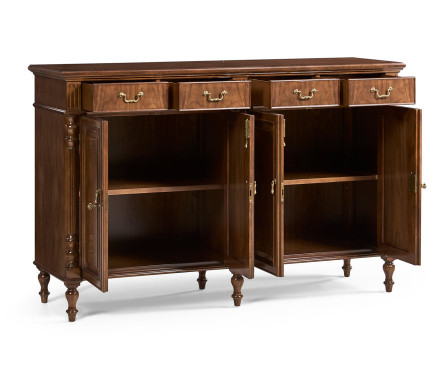 Smithfield Traditional Double Narrow Cabinet with Twin Cupboards