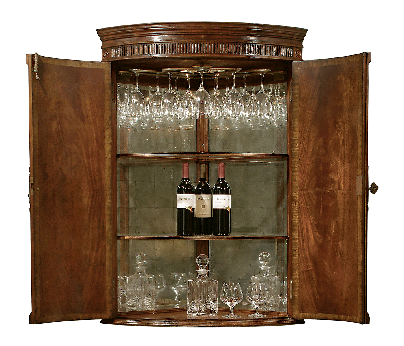 Hanging Semicircular Drinks Cabinet