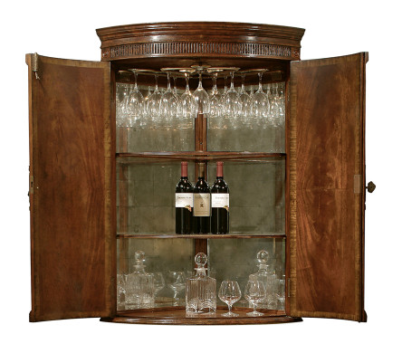 Hanging Semicircular Drinks Cabinet
