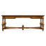 Rectangular walnut games coffee table
