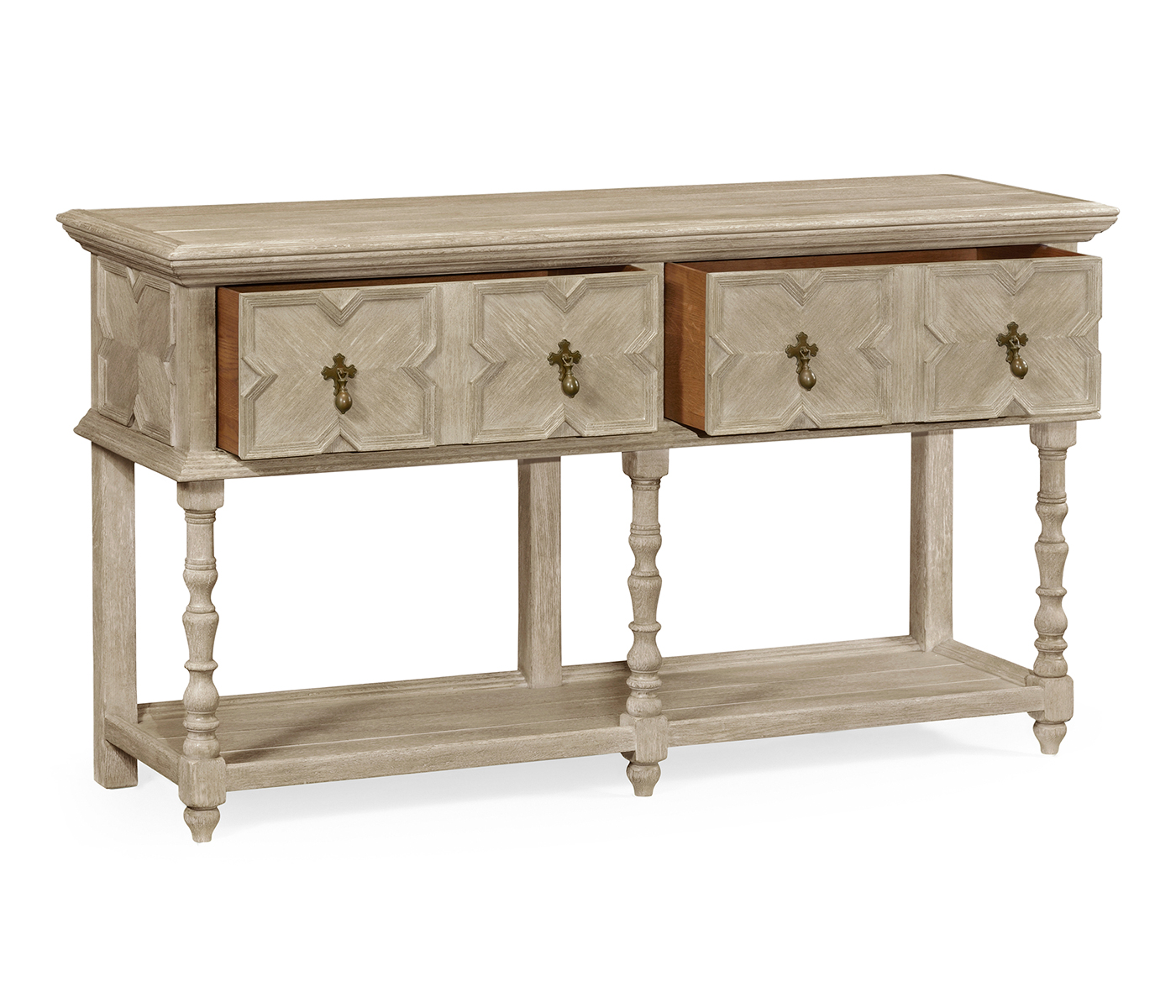 Traditional Tudor Style Grey Oak Buffet