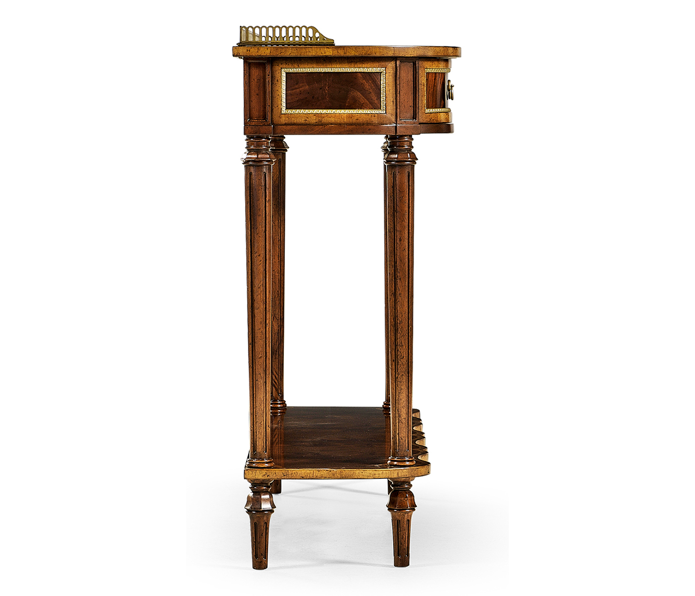 Mahogany Scalloped Console