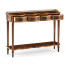 Mahogany Scalloped Console