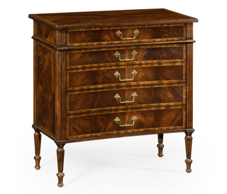 Buckingham Mahogany Chest of Drawers with Concave Profile