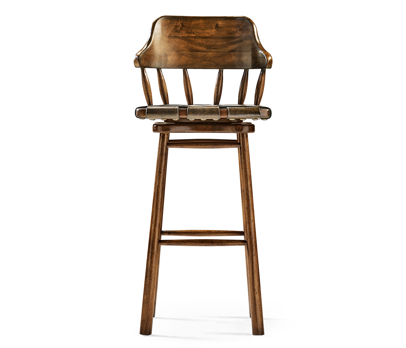 Country Style Leather Bar Stools