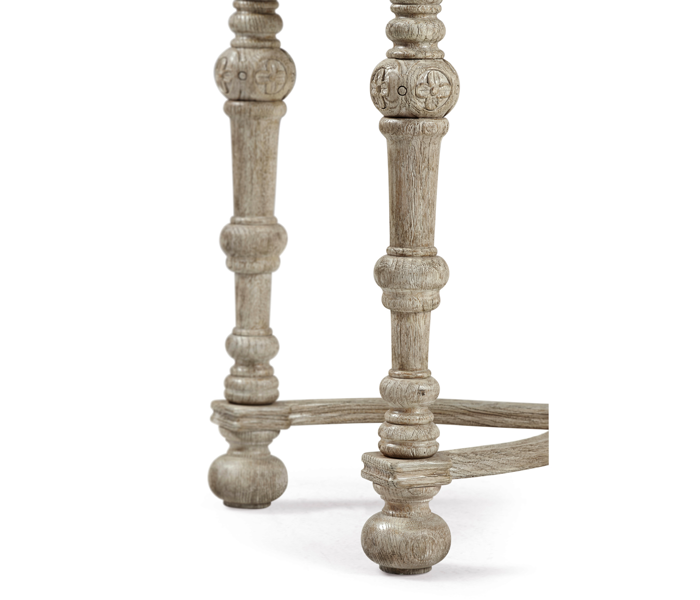 Chip Carved Grey Oak Console