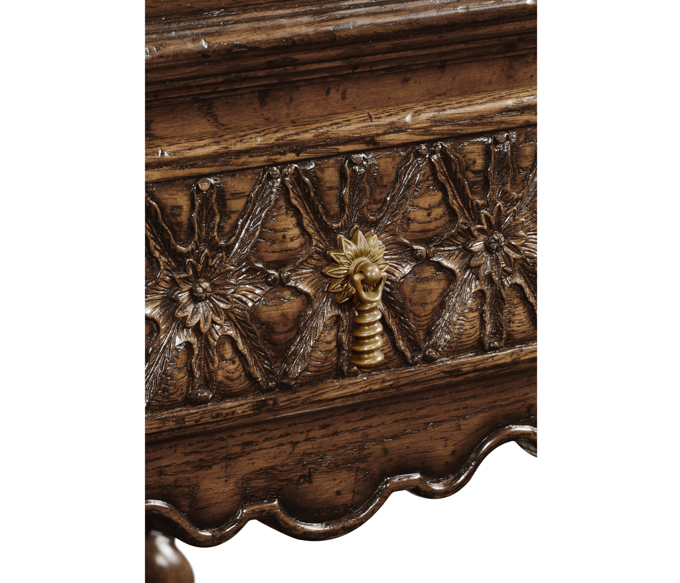 Dark Oak Square Side Table