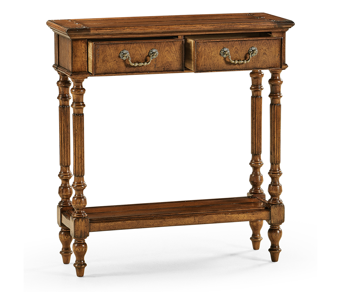Small Narrow Walnut Console Table