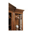 Triple Walnut Display Cabinet with Drawers