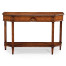 Starburst walnut console