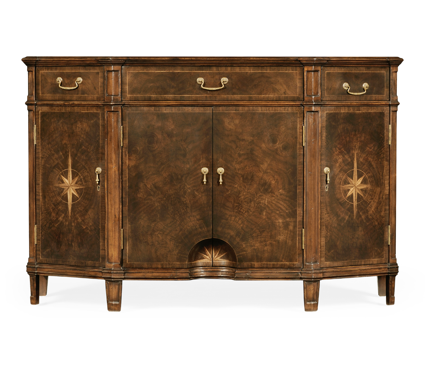 Starburst Dark Walnut Side Cabinet
