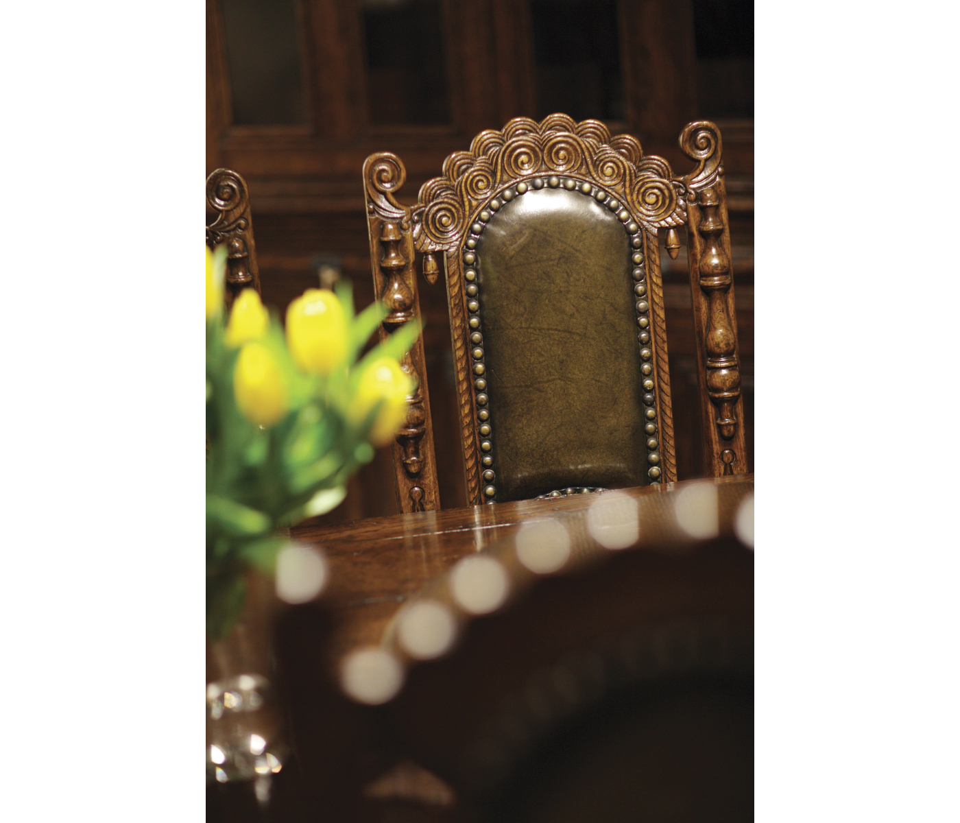 Elizabethan Style Natural Oak Side Chair