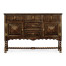 Linenfold Dark Oak Sideboard