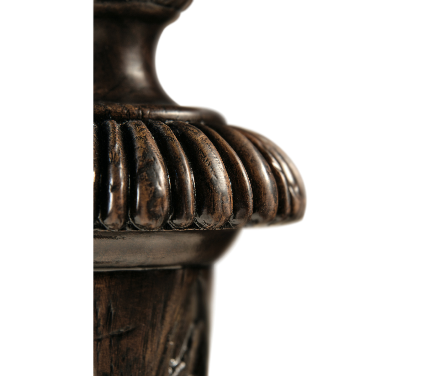 Baroque Style Dark Oak Candlestand