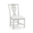 Casual Chippendale Grey Mahogany Side Chair