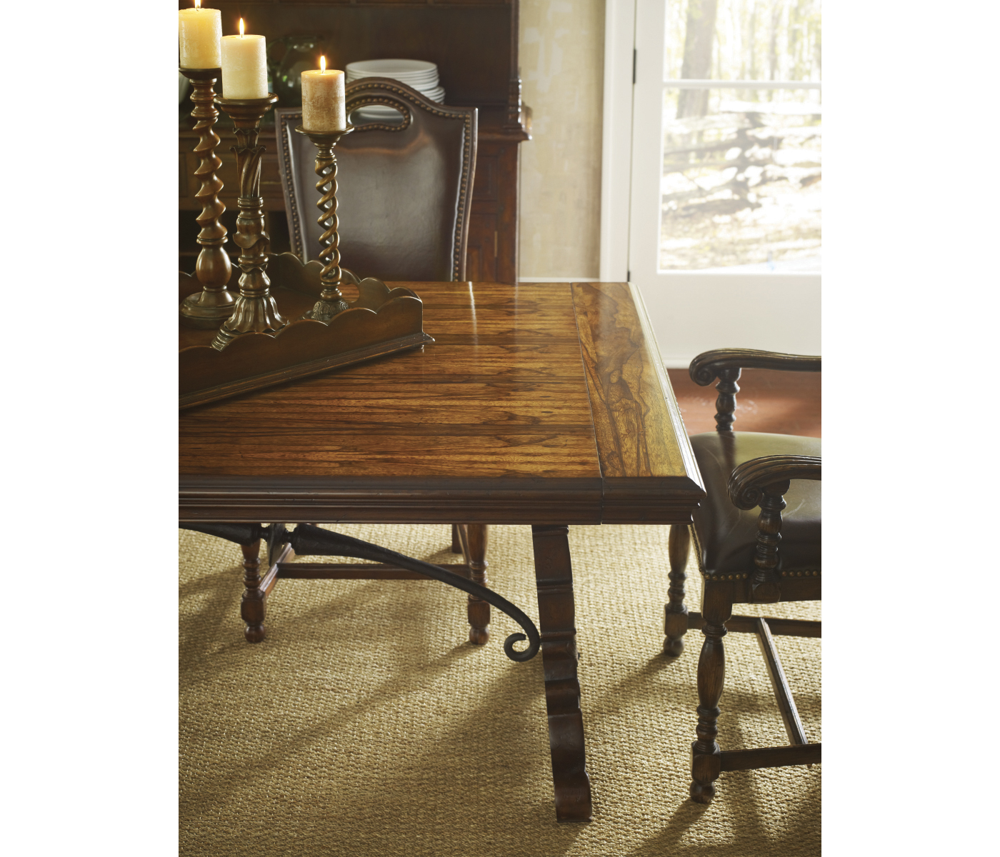 Walnut dresser for drinks storage