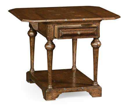 Elizabethan Style Brown Oak Pembroke Table