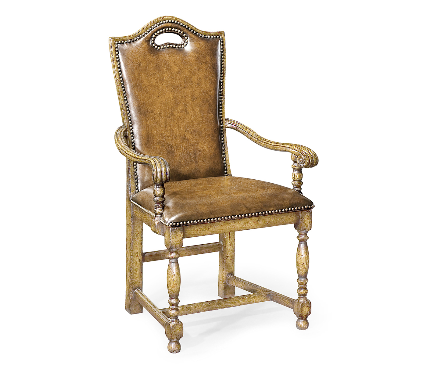 Traditional High Back Arm Chair