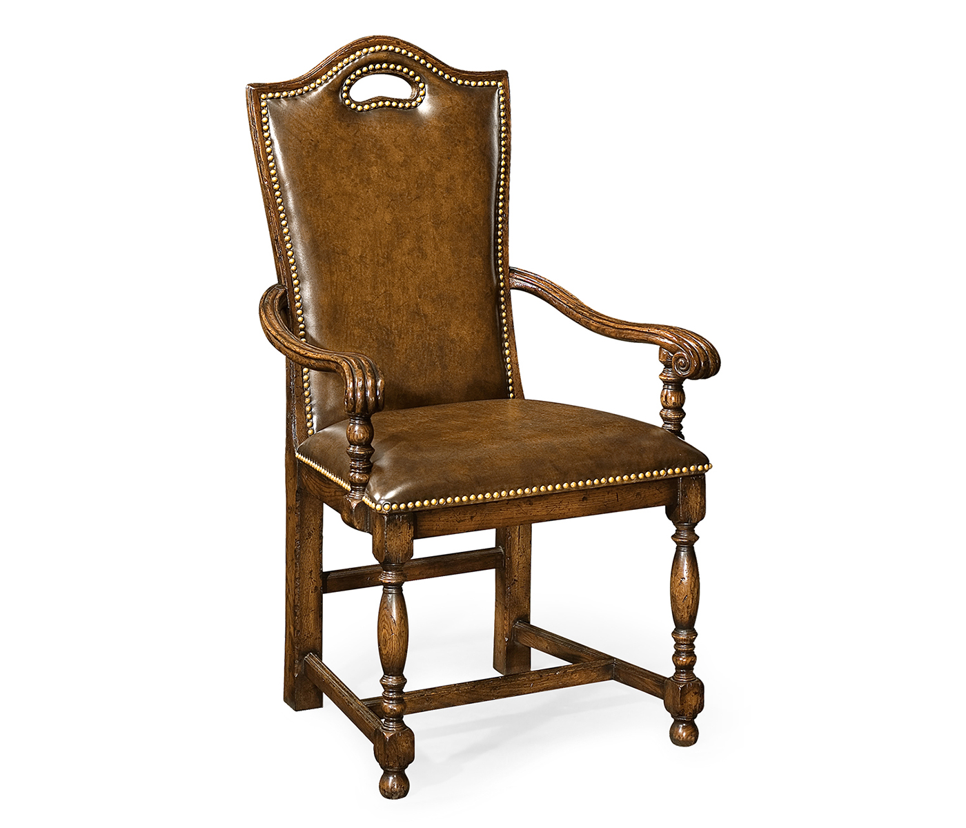 Traditional High Back Arm Chair