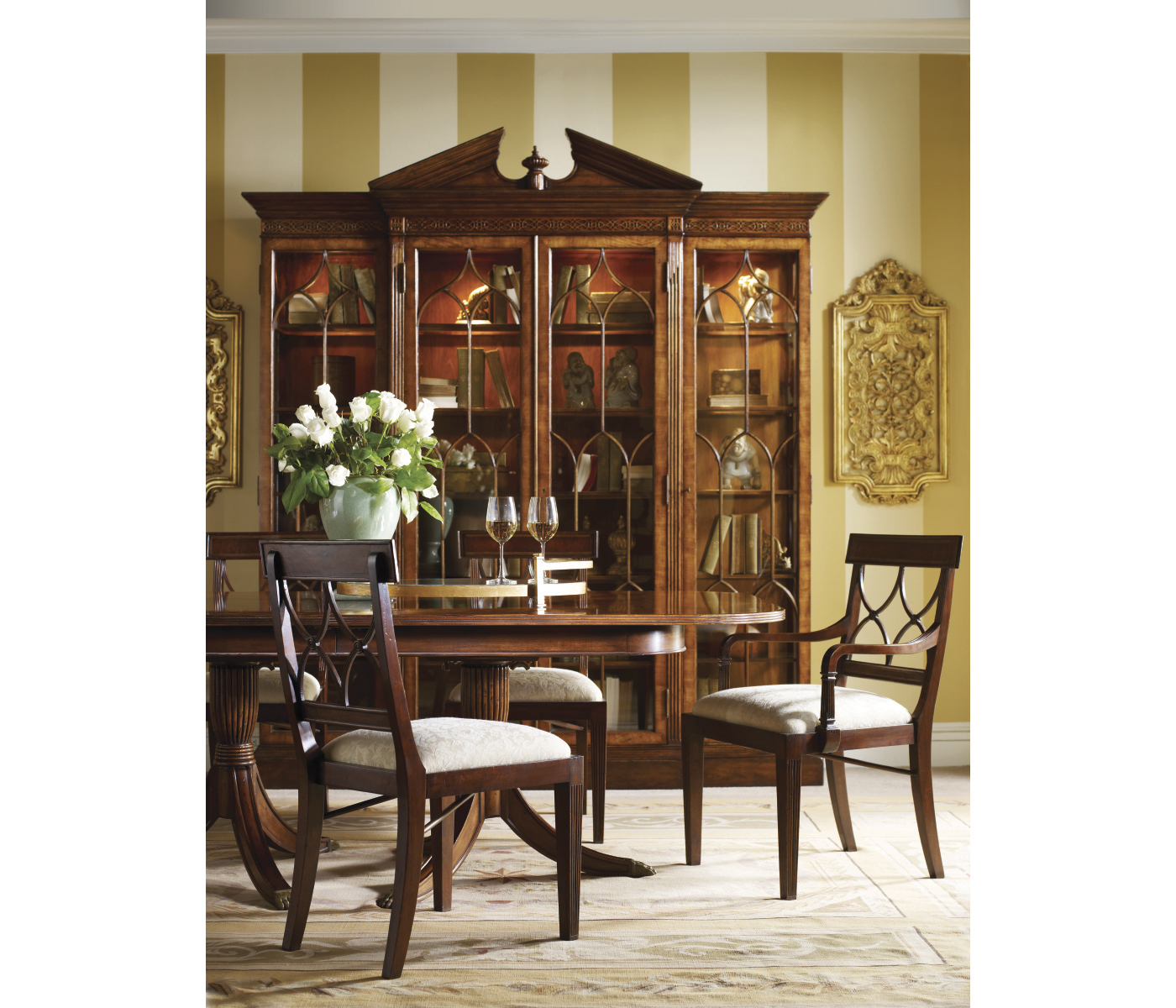 Pair gilded Renaissance style panels (Short)