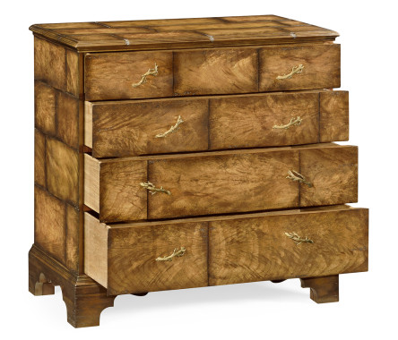 Rustic chest of four drawers heavy distress