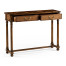 Walnut Oyster Parquet Console