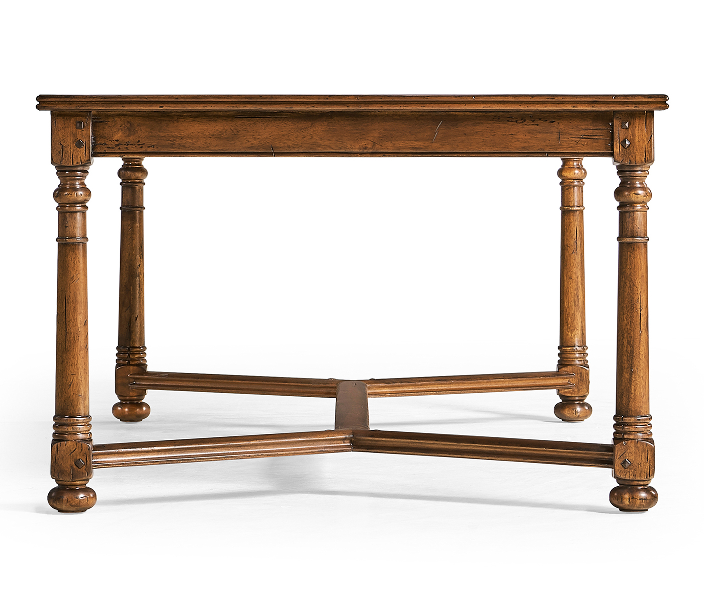 Walnut Rectangular Parquet Oyster Coffee Table