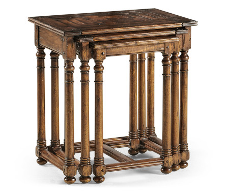 Nest of Three Country Oyster Tables