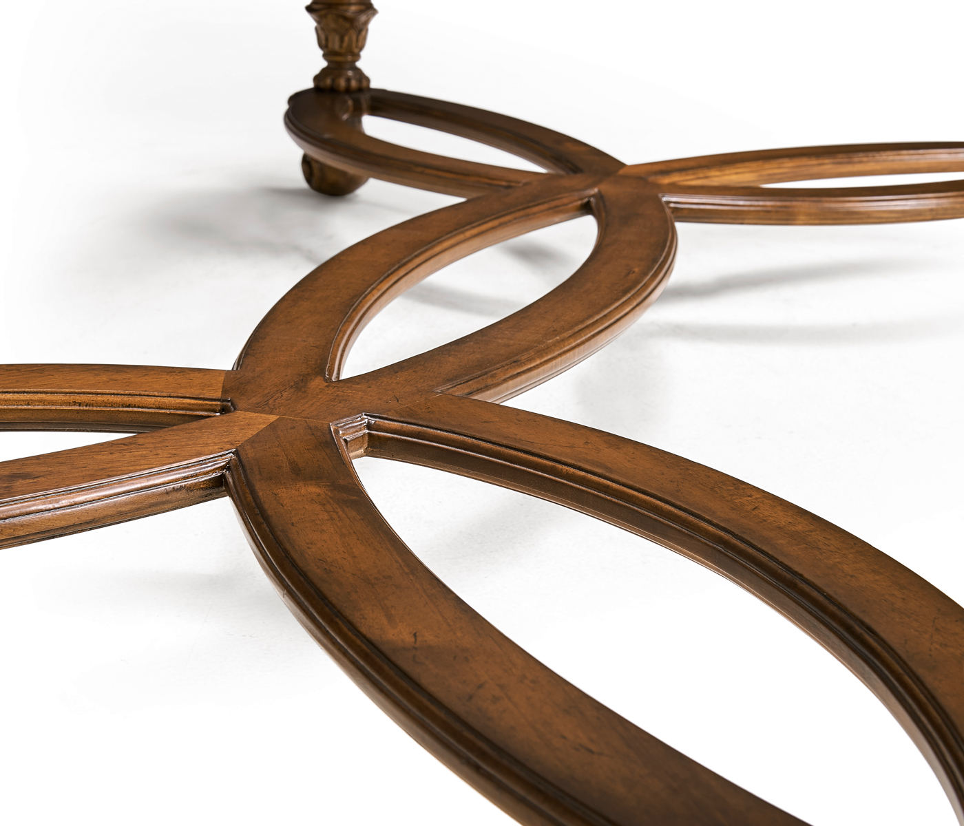 Rectangular oyster & églomisé coffee table