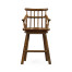 Rustic Dark Oak Arm Bar Stool