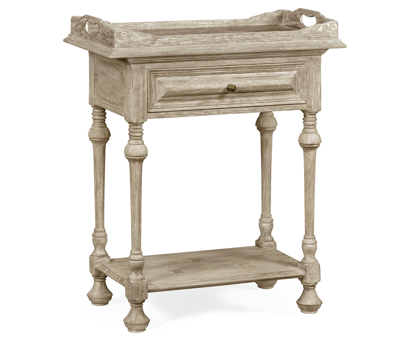 Elizabethan Style Grey Oak Tray Table