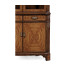 Serpentine Walnut Corner Cabinet