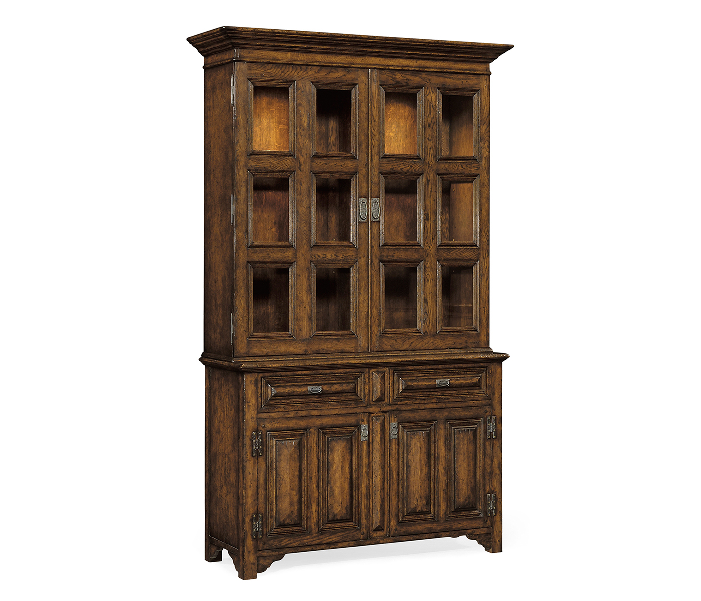 Tudorbethan Dark Oak China Cabinet