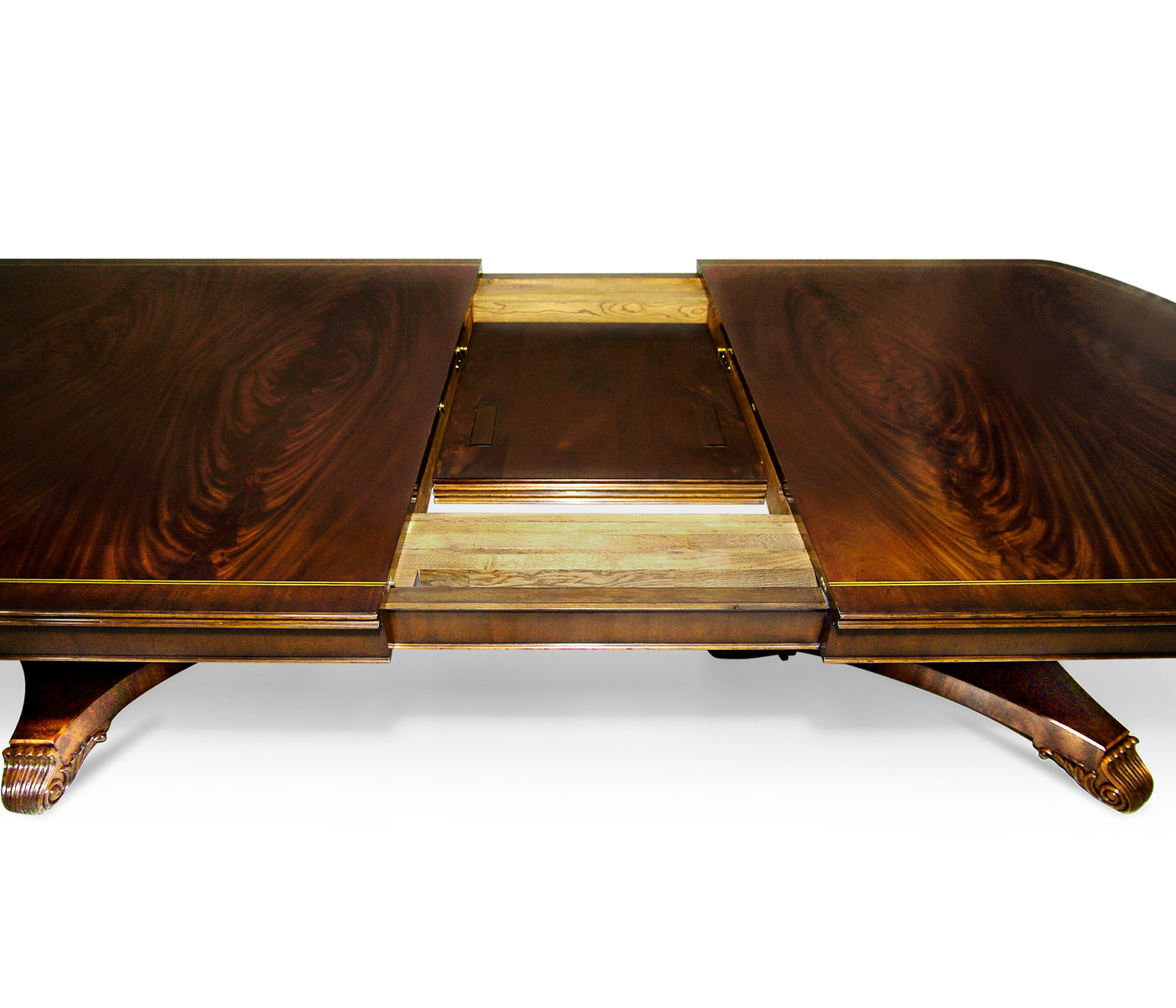 Mahogany Triple Pedestal Dining Table