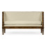 Regency Style Walnut Upholstered Settee