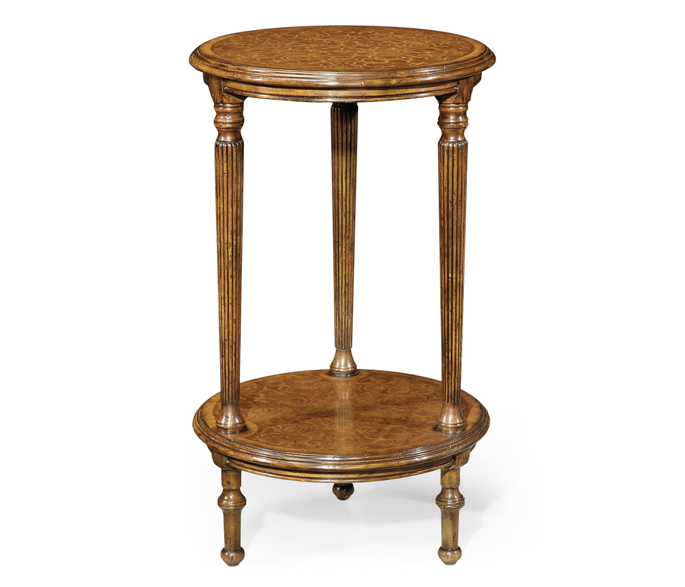 Seaweed two-tier round lamp table