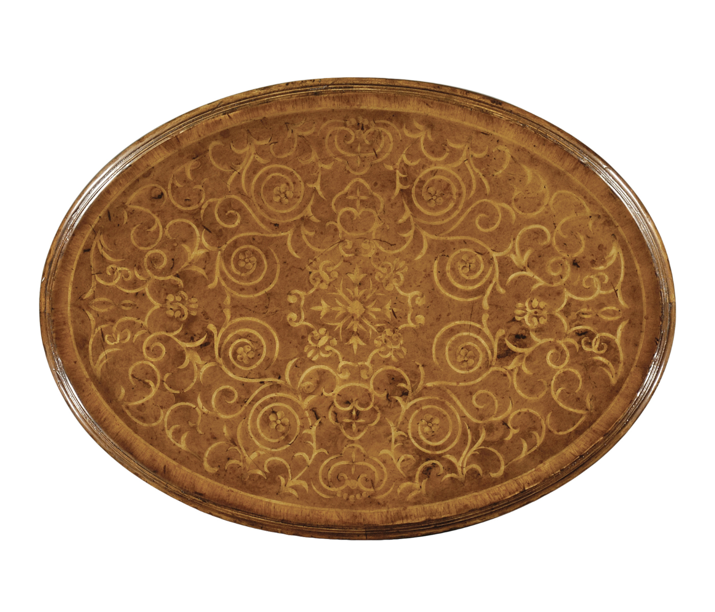 Seaweed two-tier oval lamp table