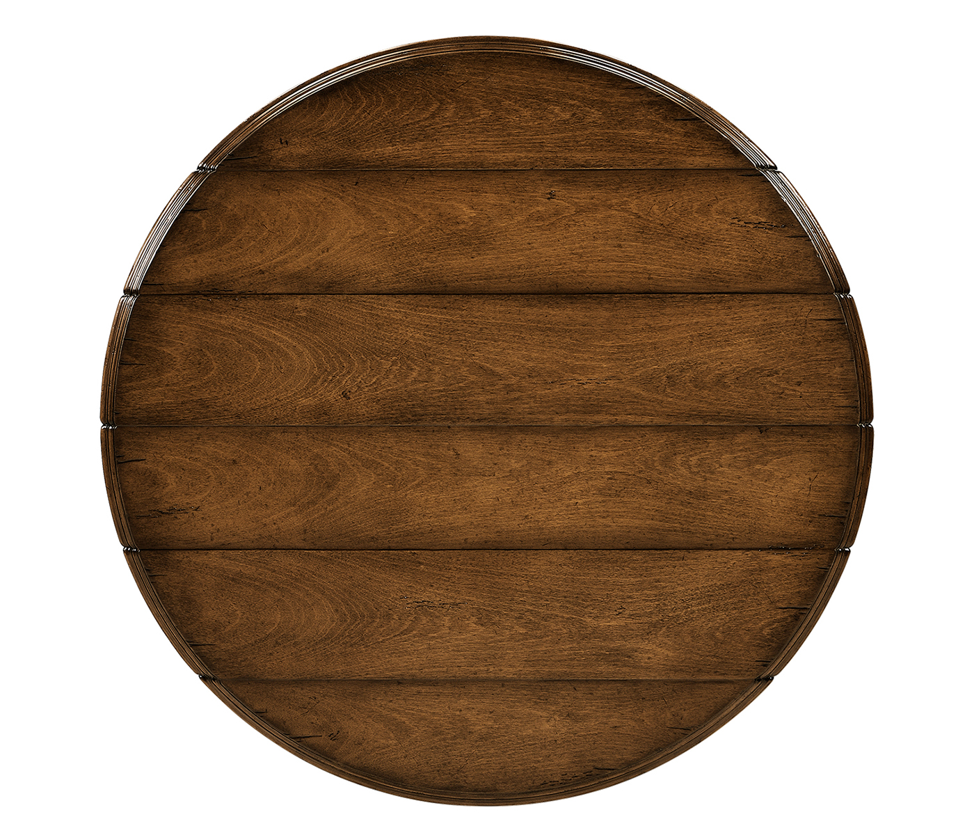 White rub-through tilt top table