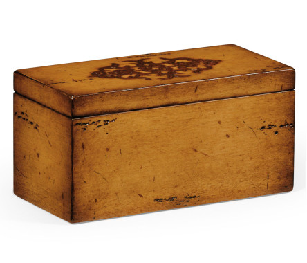 Raised Celtic Veneer Narrow Rectangular Box