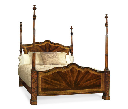 Four Poster Mahogany Cali King Bed