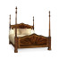 Four Poster Mahogany Cali King Bed