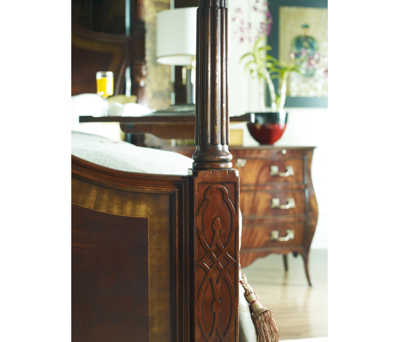 Four Poster Mahogany US King Bed