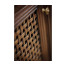 Latticework Walnut Side Cabinet
